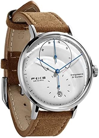 FEICE Automatic Watch for Men Bauhaus Watch Mens Mechanical Watch Stainless Steel Domed Mirror Analog Casual Dress Watches Unisex -FM202 (42mm)