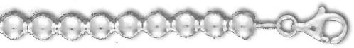925 Sterling Silver Ball Chain Necklace Jewelry Gifts for Women in Silver Choice of Lengths 16 18 20 and 3mm 4mm 5mm 6mm 7mm 8mm